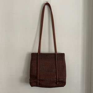 Nine West Crossbody Brown Woven Bag